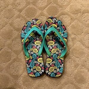Vera Bradley flip flops- Happy Snails